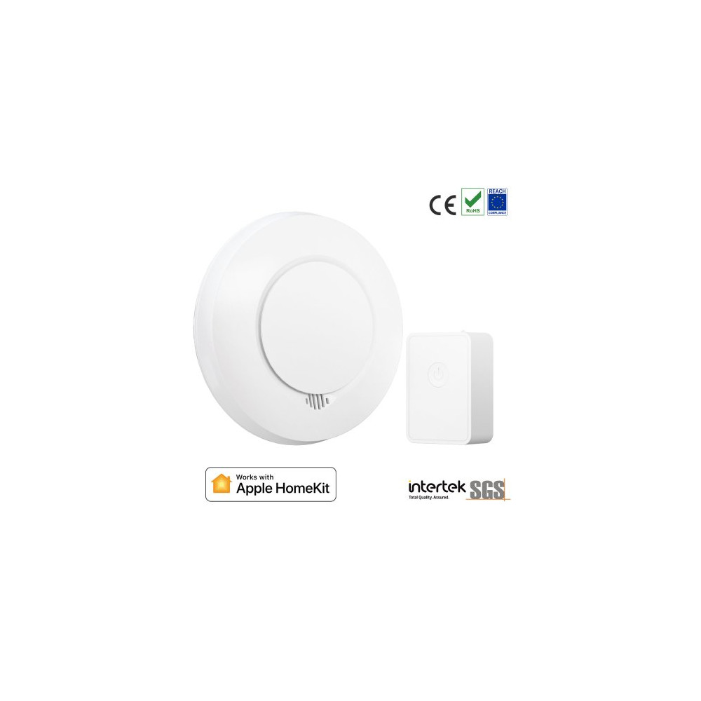 Meross KITÂ Rilevatore Fumo Smart RF + Hub Wi-Fi [EN 14604] - Apple HomeKit