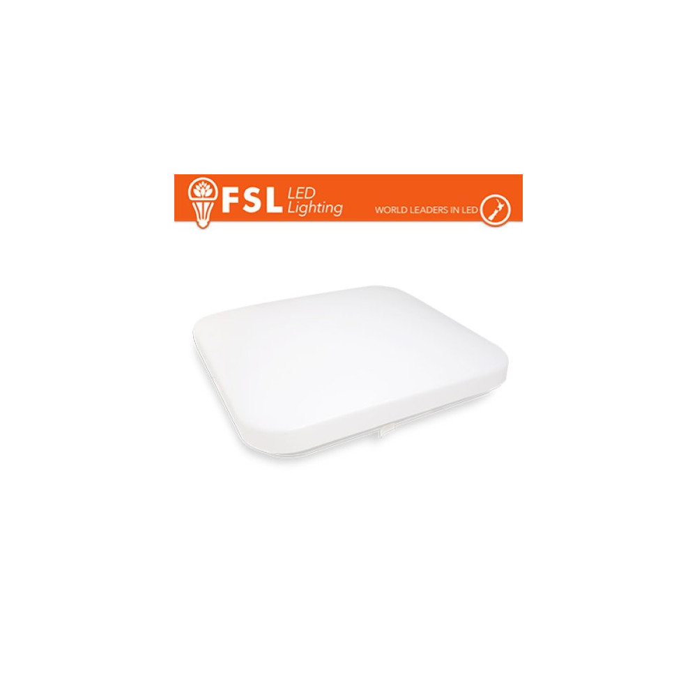 Luce Naturale - 4000K Plafoniera Quadrata LED IP20 25W 4000K 33x6,8cm