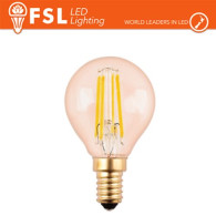 Lampada Sfera Filamento Ambra - 4W 2200K E14 330LM