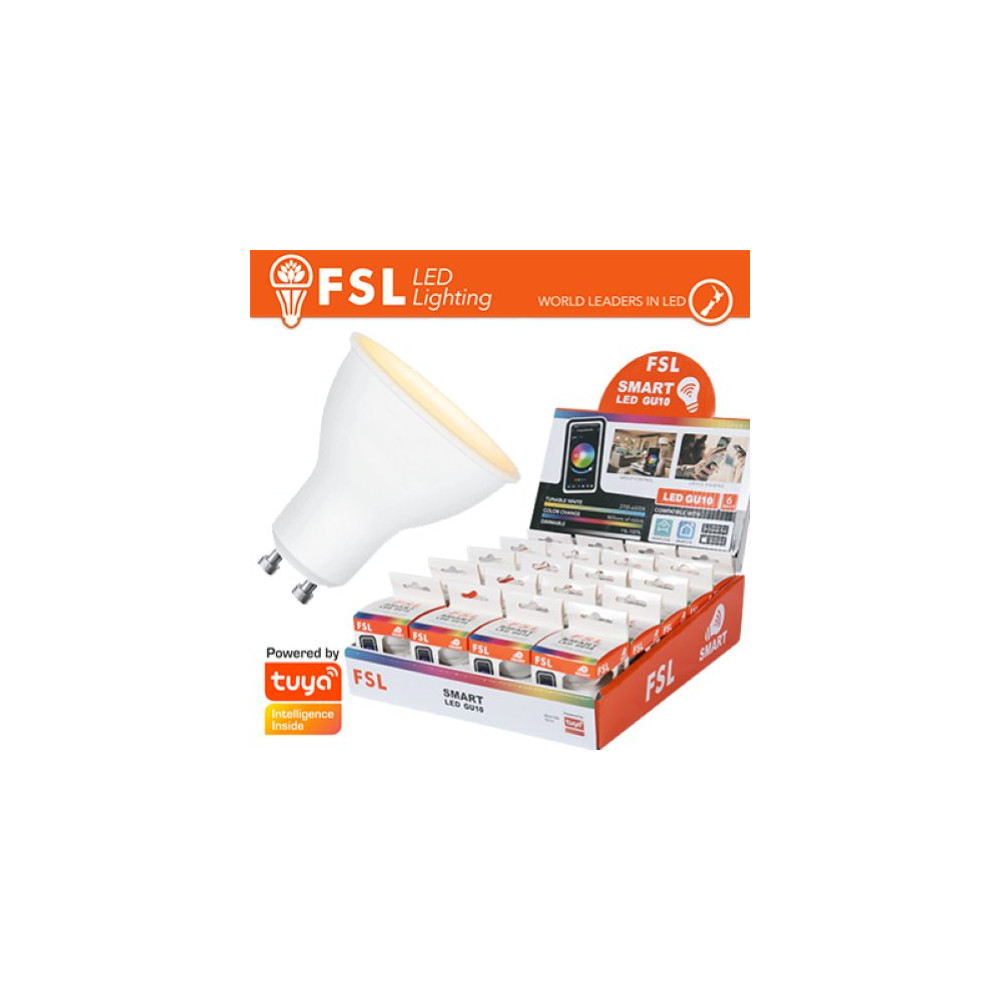 Lampada GU10 SMART BEACON TECH 6w 3WHITE Dim + EXPO