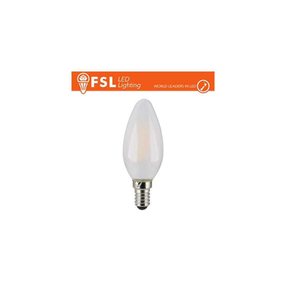 Luce Naturale - 4000K Lampada Filamento OPALE Oliva - 7W 4000K E14
