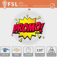 Luce Fredda - 6500K Downlight LED IP20 9W 6500K 650LM 110Â° FORO:135mm