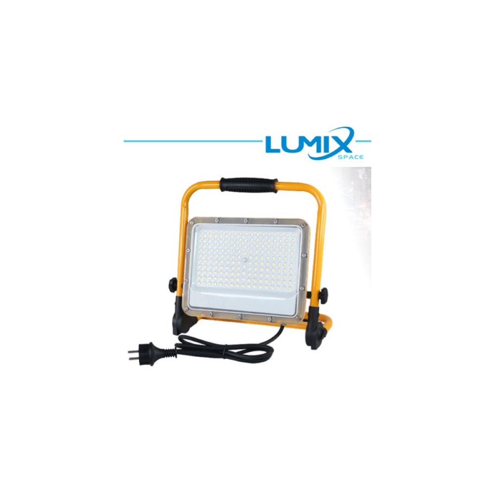 Giallo Faretto LED da lavoro 100W - 10.000lm IP65 - cavo 2m