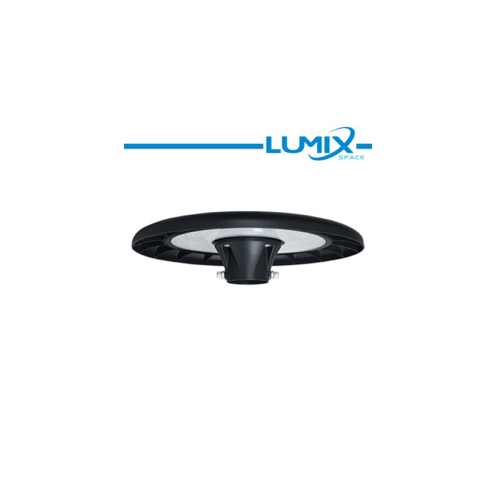 Nero Lampione LED testa palo 100w IP65 100lm/w 90Â°