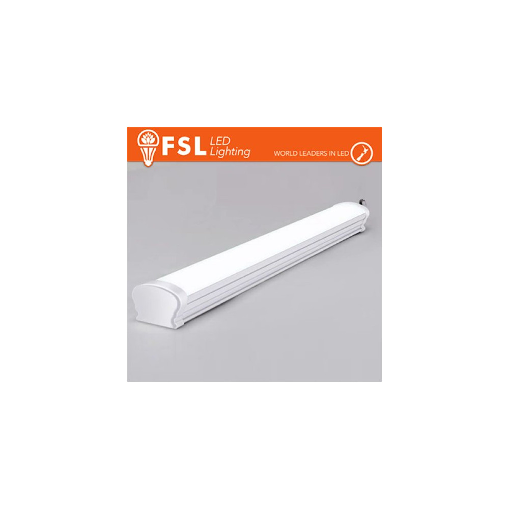 Bianco Barra Plafoniera LED IP65 - luce naturale 4000K, 18w, 60cm