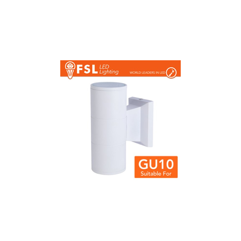 NERO Applique portalampada 2 vie, GU10 IP54 - BIANCO