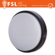 Luce Naturale - 4000K Plafoniera LED ROTONDA NERA 15W 4000K Ã180*55 IP54