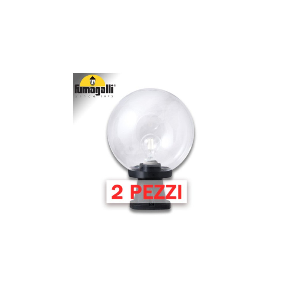 2x pezzi di DISMA/G250 NERO TRASP E27