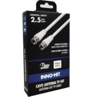 Inno-Hit Cavo Antenna E84623 Sat Coassiale 2.5m Bianco