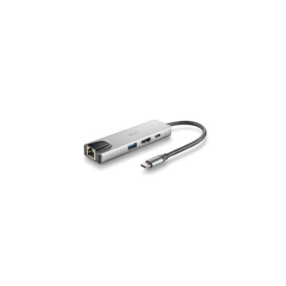 NGS HUB USB-C 4 Porte RJ45 Hdmi Usb-c Usb 3.0 Alluminio