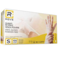 RMove 1Conf. da 100pz Tg.S - Guanti Vinyl Clear Uso Medico Senza Polvere