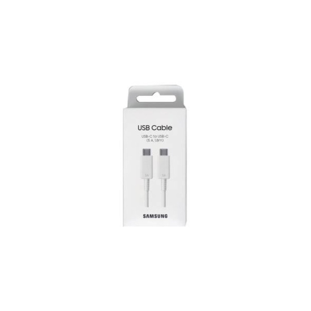 Samsung Cavo USB-C to USB-C EP-DX510JW 1.8m 5A White