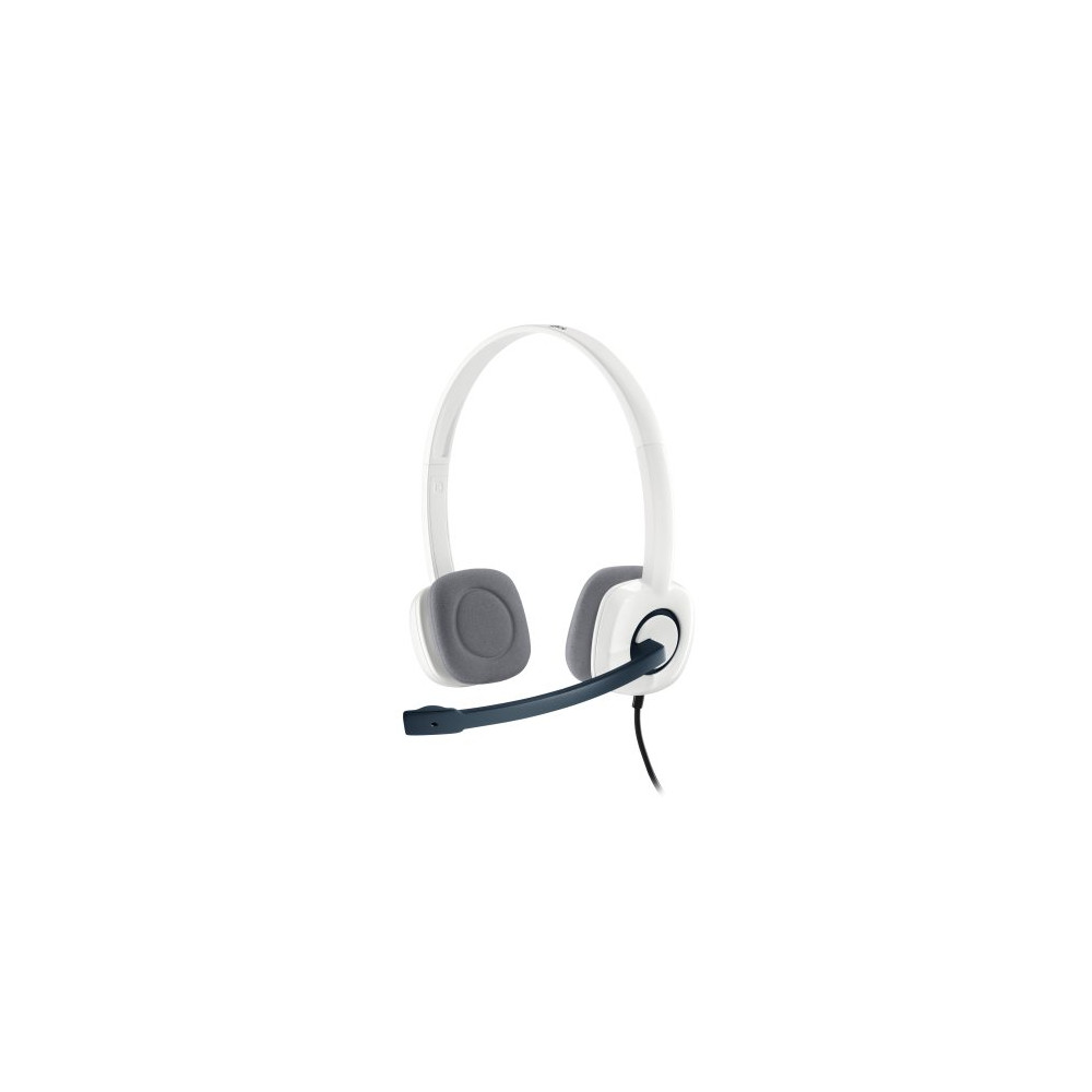 LOGITECH CUFFIE STEREO H150 COCONUT CON MICROFONO BIANCO 981-000350