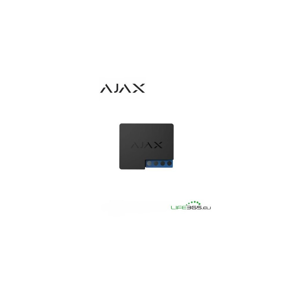 AJAX WALLSWITCH RELÃ¨ DI POTENZA PER CONTROLLO REMOTO ALIMENTAZIONE AC NERO