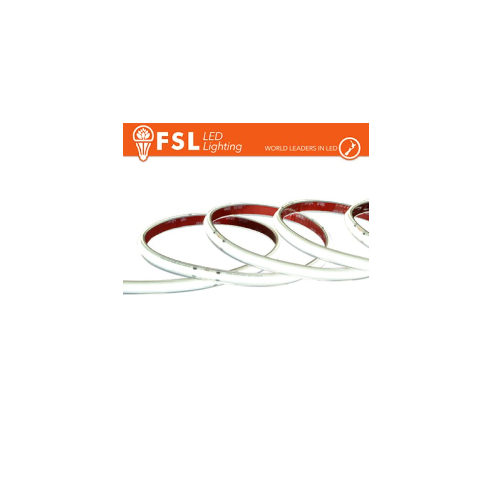 LUCE FREDDA - 6500K STRISCIA LED COB 5METRI - IP65 6500K 24V 15W/M 1500LM/M