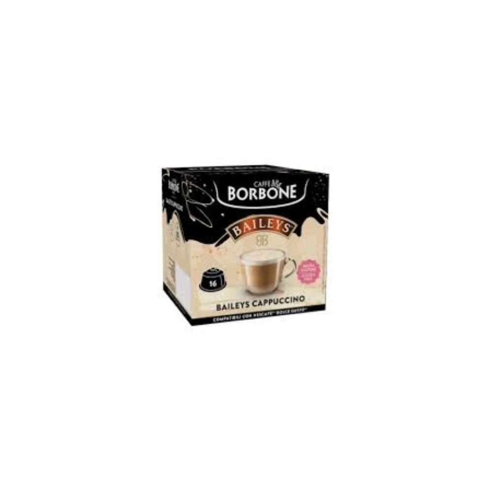 BORBONE BAILEYS CAPPUCCINO COMPAT NESCAFE DOLCE GUSTO 16 CAPSULE