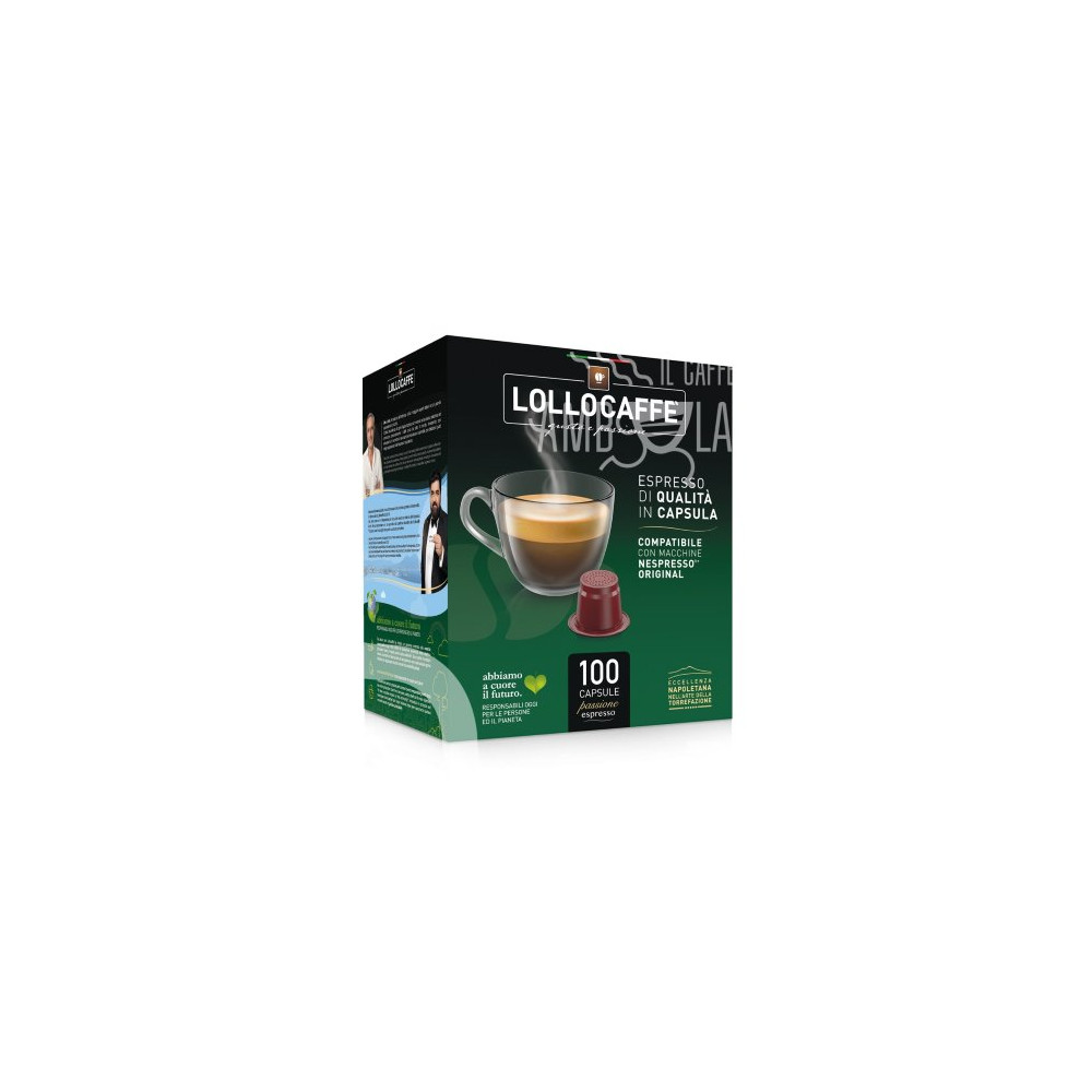 LOLLOCAFFE' MISCELA DECAFFEINATA 100 CAPSULE COMPATIBILI NESPRESSO