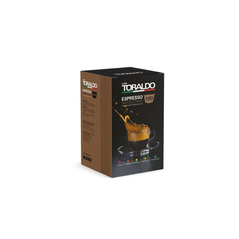 CAFFE' TORALDO MISCELA CREMOSA 100 CAPSULE COMPATIBILI DOLCE GUSTO