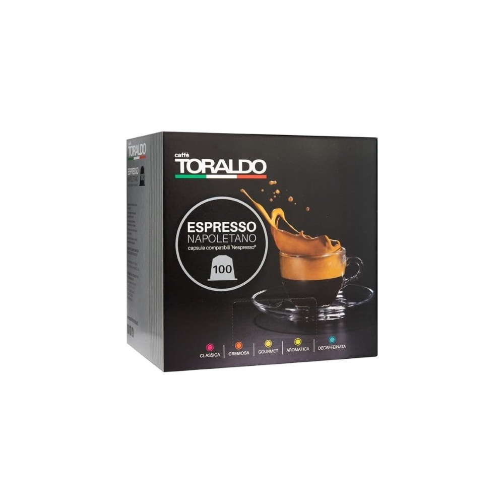 TORALDO MISCELA CREMOSA 100 CAPSULE COMPATIBILI NESPRESSO