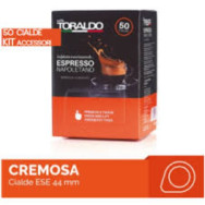 TORALDO MISCELA CREMOSA 50 CIALDE ESE 44+ KIT KIT ACCESSORI