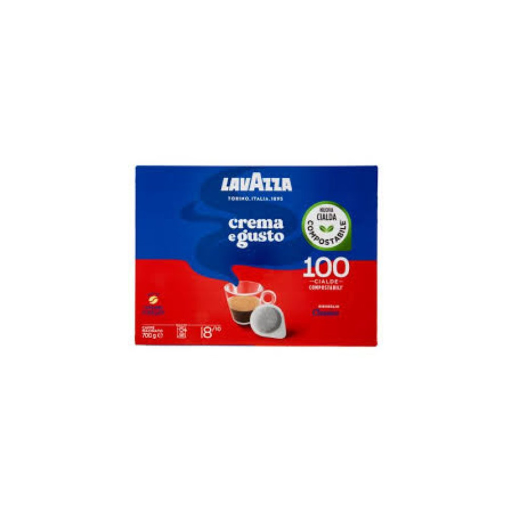 LAVAZZA CREMA E GUSTO 100 CIALDE COMPOSTABILI ESE 44MM 