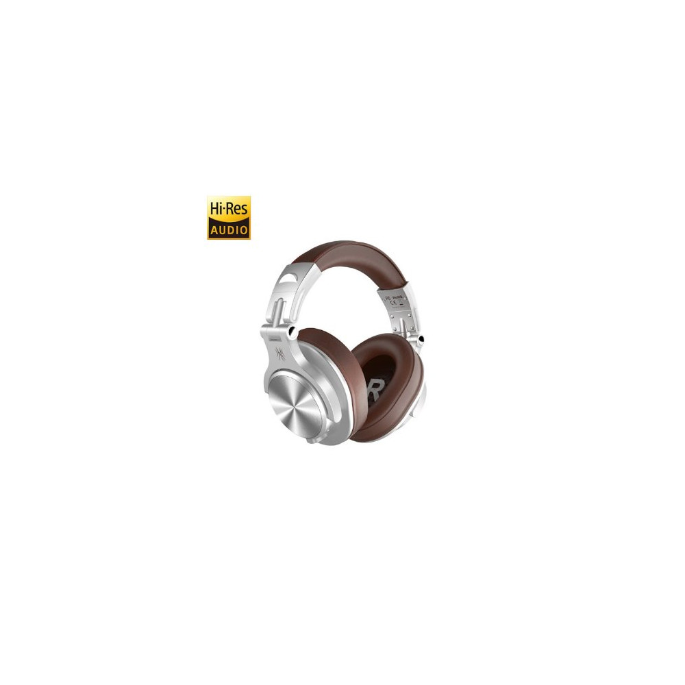 ONEODIO FUSION A70 HI-RES CUFFIE DJ WIRELESS E C/CAVO SILVER/BROWN