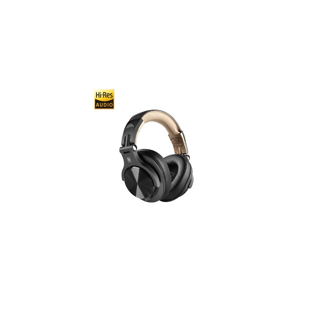 ONEODIO FUSION A70 HI-RES CUFFIE DJ WIRELESS E C/CAVO GOLD/BLACK
