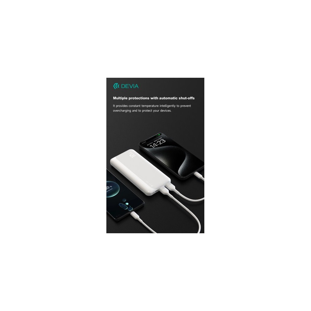 DEVIA POWER BANK KINTONE 10,000 MAH 37 WATT BIANCO