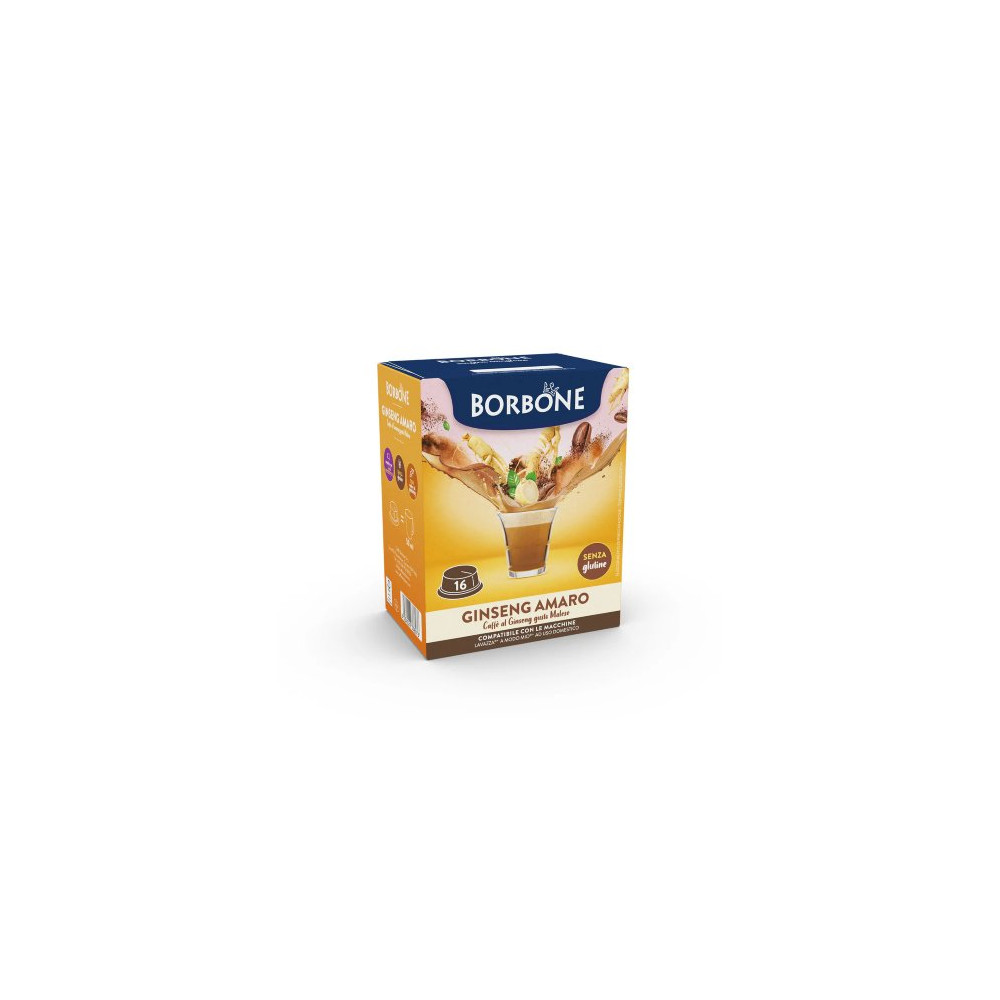 BORBONE GINSENG AMARO PER LAVAZZA A MODO MIO 16 CAPSULE
