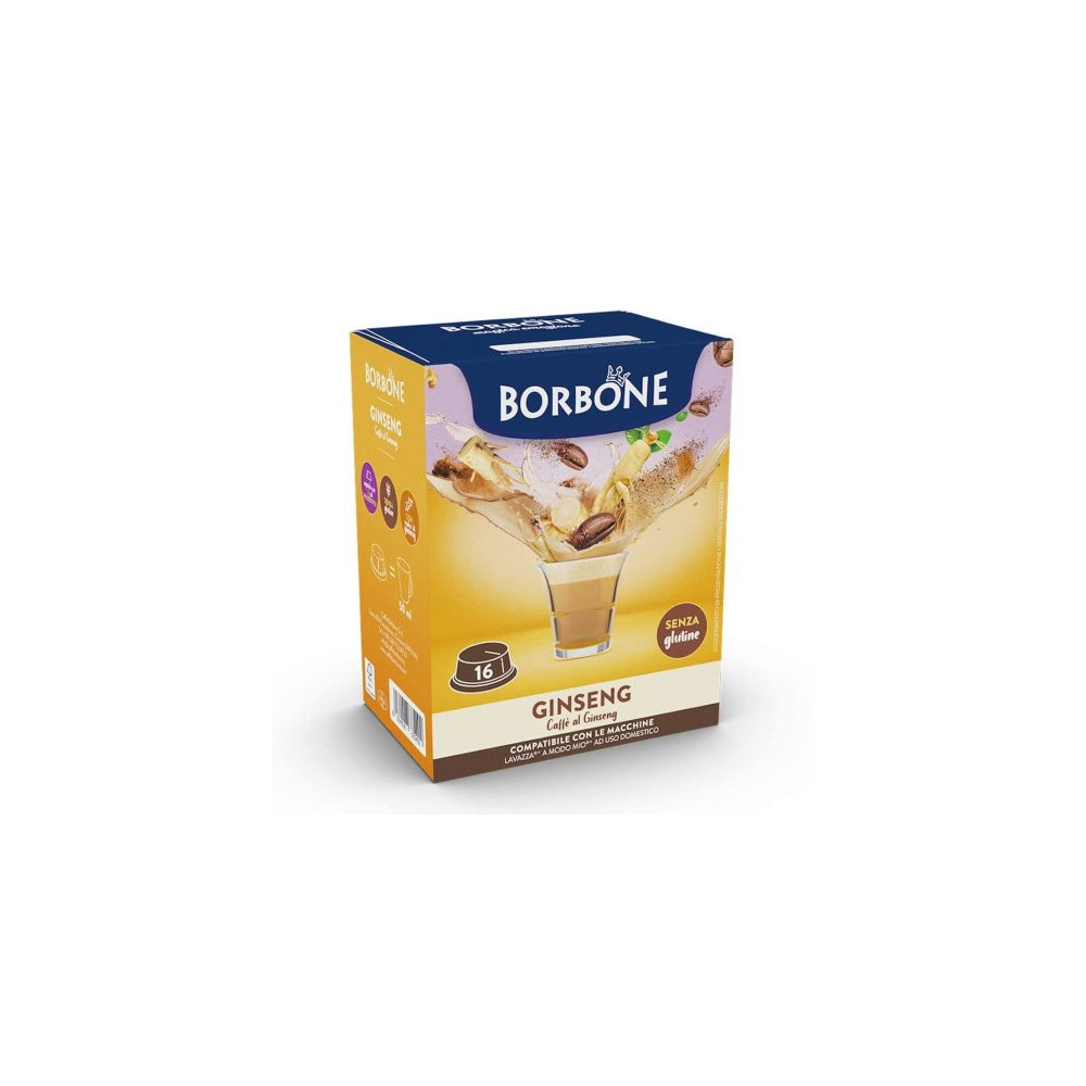 BORBONE GINSENG PER LAVAZZA A MODO MIO 16 CAPSULE 