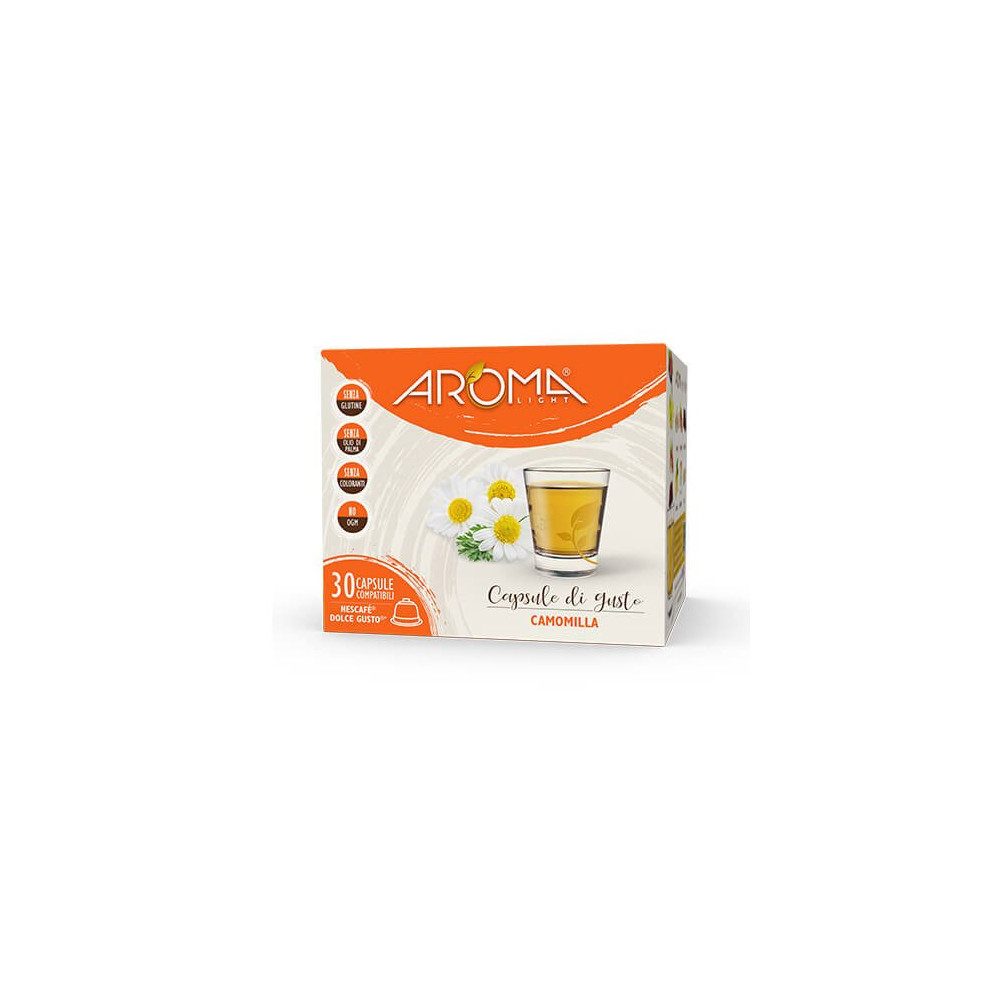 AROMA 30 CAPSULE CAMOMILLA LIGHT COMPATIBILE DOLCE GUSTO 