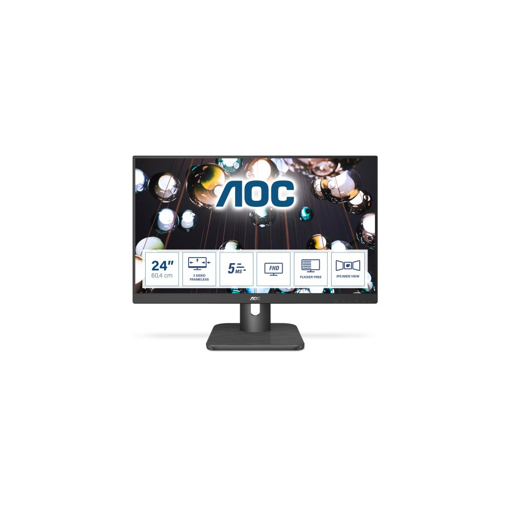 MONITOR AOC 23,8" TN VGA HDMI DP 5MS AOC 24E1Q 16:9 MM