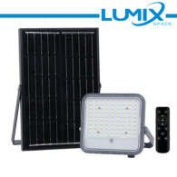 GRIGIO PROIETTORE SOLARE LED 3WHITE 100W + CREPUSCOLARE