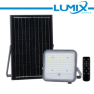 GRIGIO PROIETTORE SOLARE LED 3WHITE 100W + CREPUSCOLARE