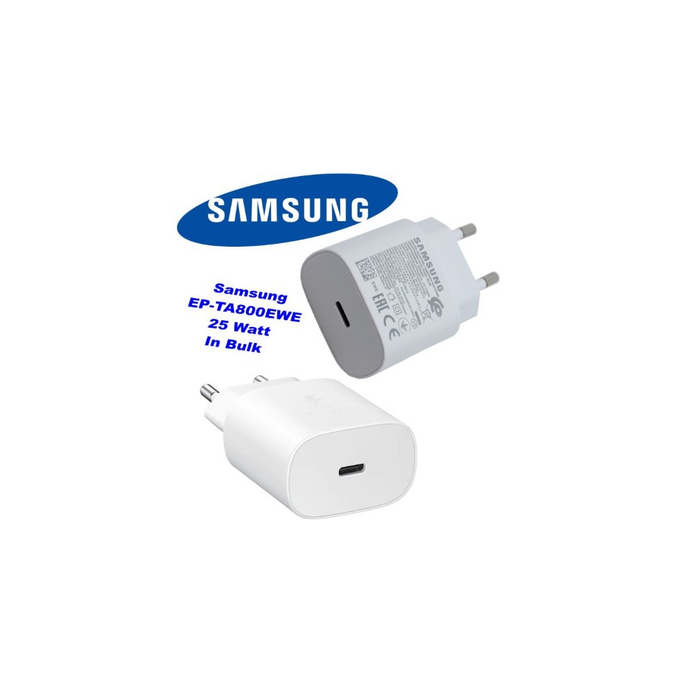 CARICATORE EP-TA800EWE SAMSUNG USB-C 25 WATT BIANCO IN BULK (NO BLISTER)