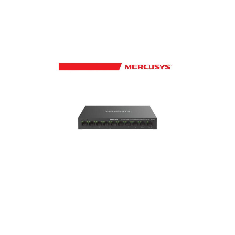 MERCUSYS 8-PORT POE+ 10/100 MBPS + 2 GIGABIT PORT SWITCH - MS110CP