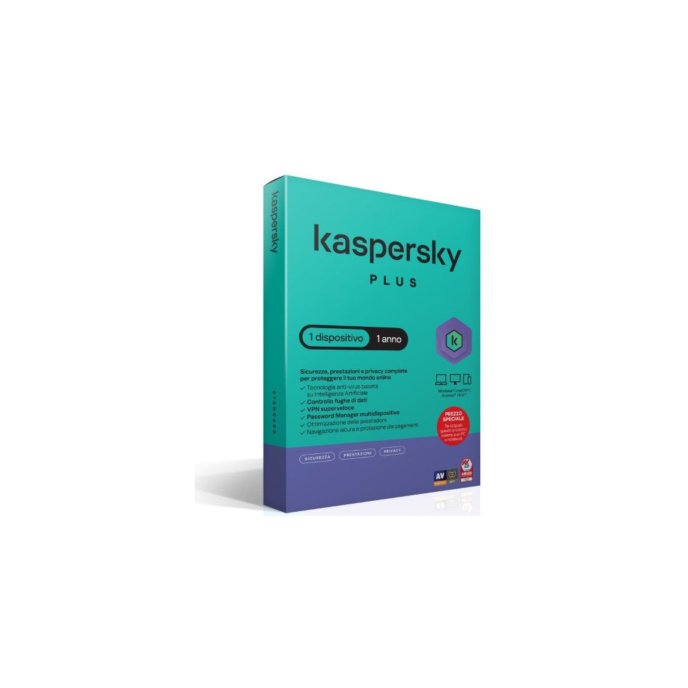 KASPERSKY PLUS 1DEV 1Y ATTACH SUPERSLIM BOX