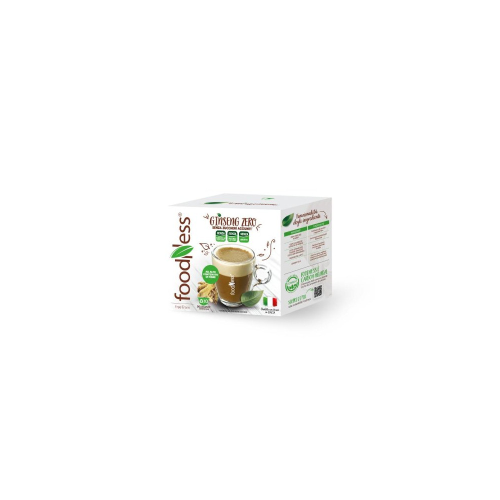 FOODNESS GINSENG ZERO 10 CAPSULE COMPAT DOLCE GUSTO