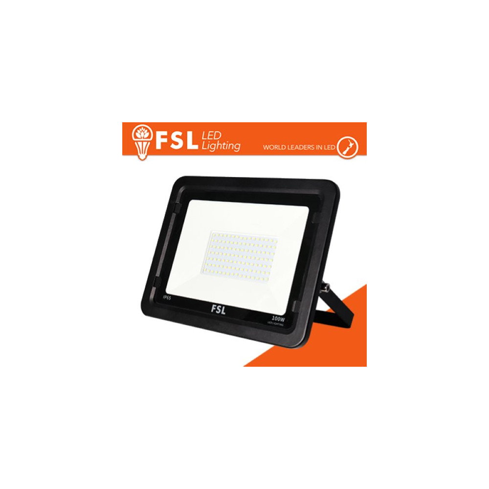 PROIETTORE PER ESTERNI NERO 100W - IP65 115Â° 6500K