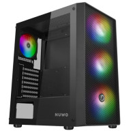 CASE MID-TOWER NO PSU RODAN R603 3USB3 0,5MM SPCC 4FAN RAINBOW BLACK