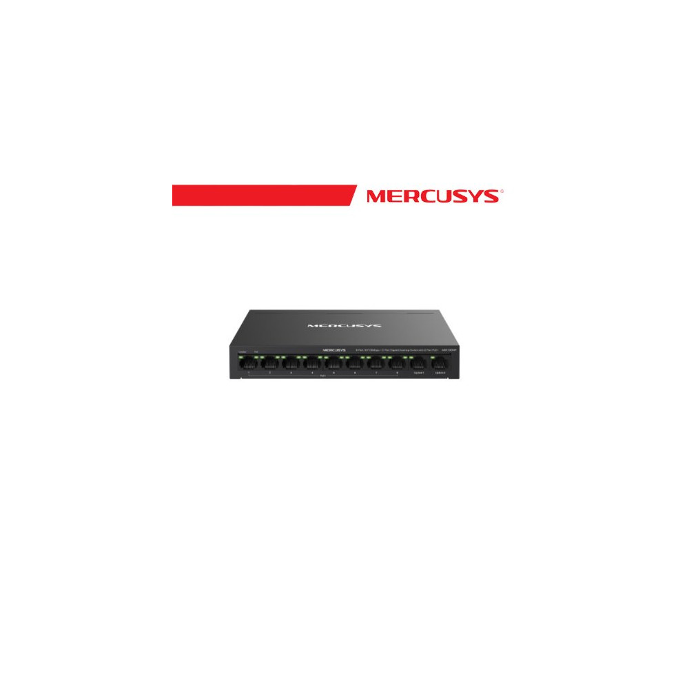MERCUSYS 8-PORT POE+ 10/100 MBPS + 2 GIGABIT PORT SWITCH - MS110CMP