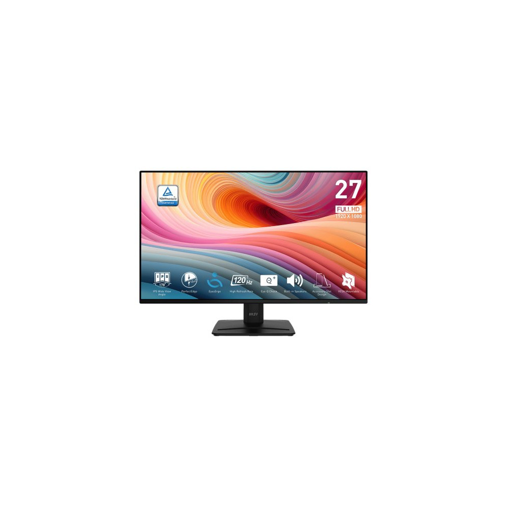 MSI MONITOR 27IPS H/D/V BK MM FHD 120HZ MSI PRO MP271A E2 BLACK 16:9