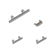 APPLE SET PULSANTI VOLUME+MUTE+POWER ON/OFF PER IPHONE XR BIANCHI