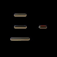 APPLE PULSANTI VOLUME+MUTE+POWER ON/OFF PER IPHONE 11 PRO GOLD