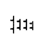 APPLE SET PULSANTI LATERALI PER IPHONE 15 PRO/15 PRO MAX NERO TITANIO