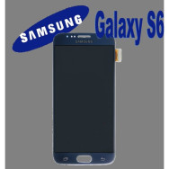 SAMSUNG LCD + TOUCH ORIGINALE PER GALAXY S6 NERO GH97-17260A