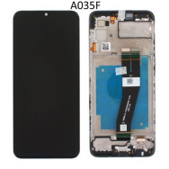LCD ORIGINALE SAMSUNG A035F GALAXY A03 EUROPA NERO S.PACK