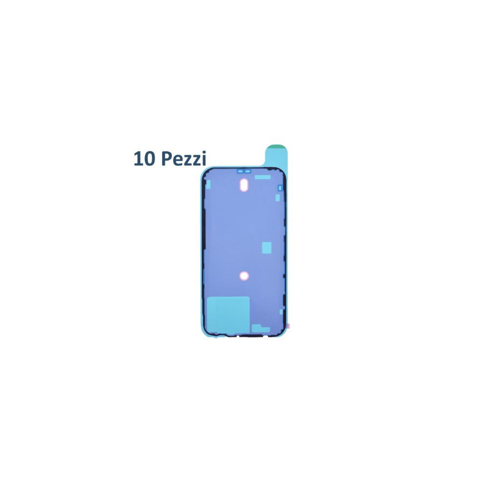 APPLE IPHONE 15 PRO MAX ADESIVO FRONTALE IMPERMEABILE NERO 10 PEZZ