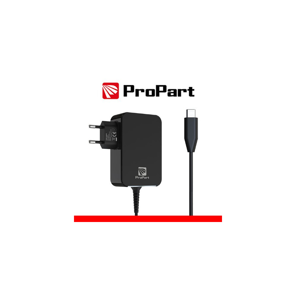 ALIMENTATORE PROPART GAN TYPE C 65W NERO
