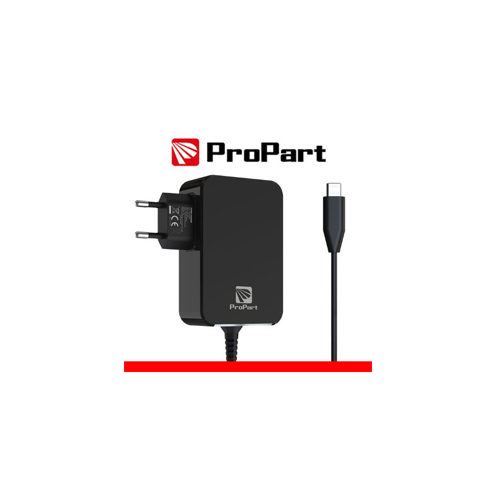 ALIMENTATORE PROPART GAN TYPE C 90W NERO